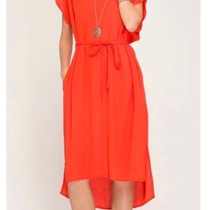 Sleeveless Midi Hi-Low Dress